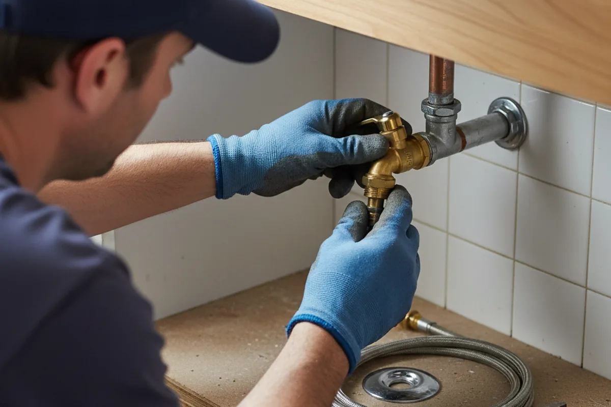 Shutoff valve and fitting work during Faucet and Fixture Repair in Forest Lakes